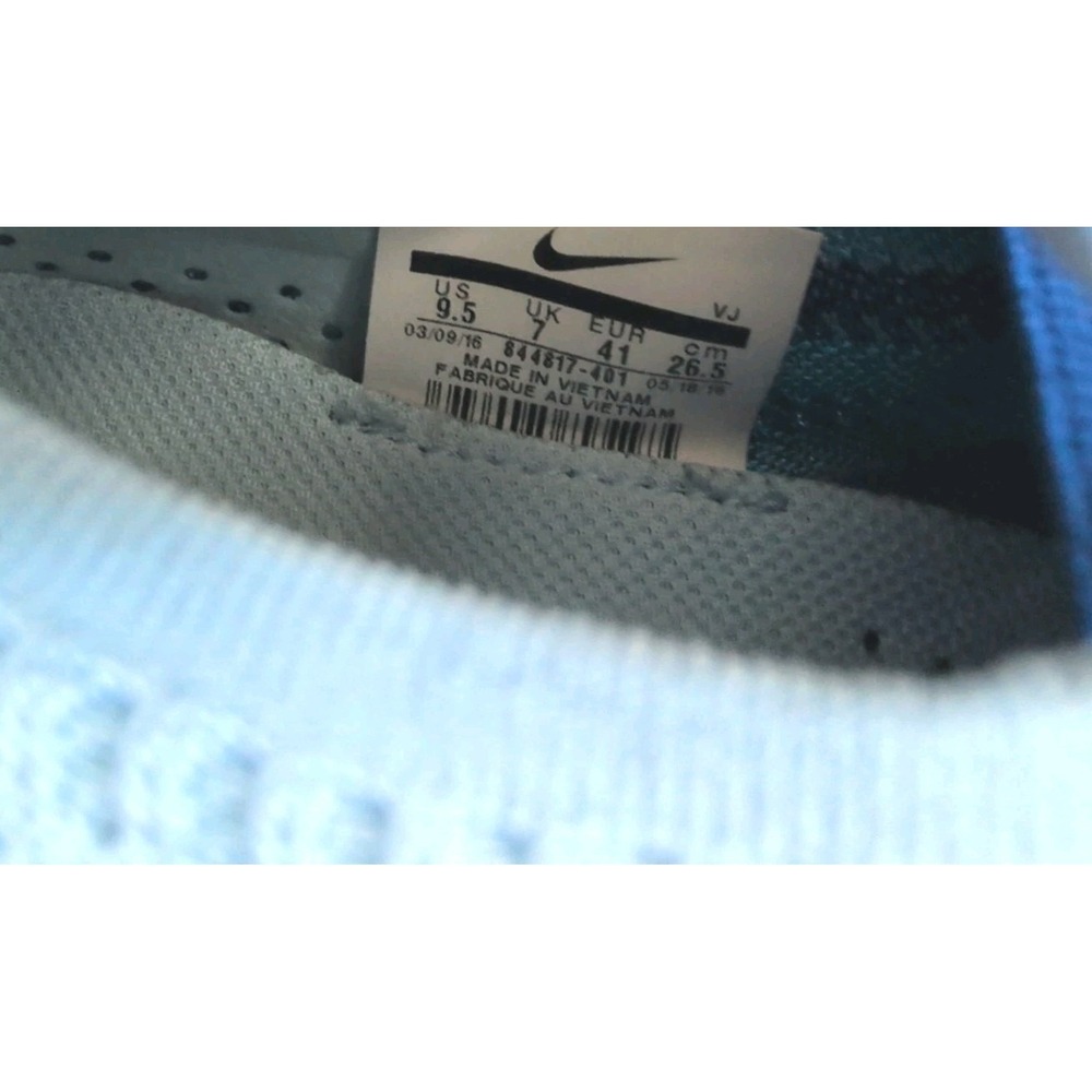 Nike Free TR Focus Flyknit Women's 9.5 Blue Running Training Shoes 844817-401 - Picture 6 of 7